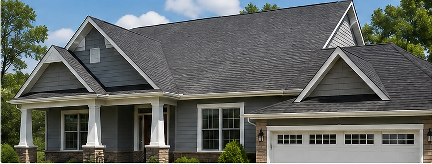 Complex Raleigh NC roofline with architectural shingles, gables and multiple slopes