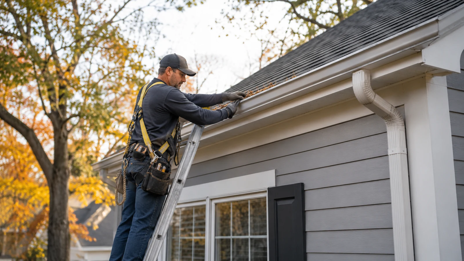 North Carolina fall home maintenance exterior siding fascia soffit and gutter inspection