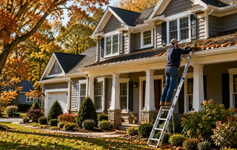 Fall home maintenance checklist for a North Carolina house with seasonal gutter and roof maintenance