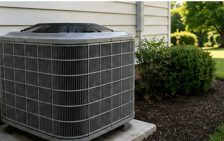 Outdoor HVAC condenser beside a North Carolina home before seasonal tune-up service