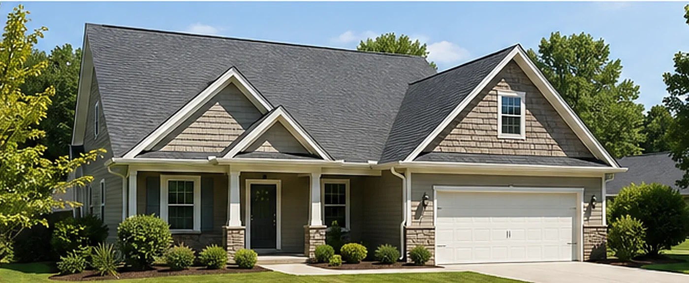 Roof replacement cost in Raleigh NC on a home with new architectural asphalt shingles