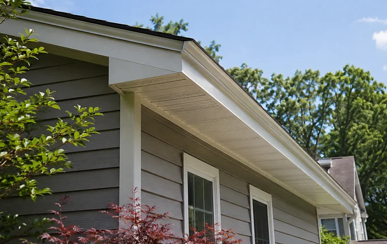 Soffit and fascia repair cost in Durham NC illustrated by a home with clean repaired soffit and fascia